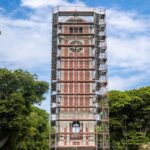 Restauran la cúpula original de la histórica Torre Reloj del Parque Universitario