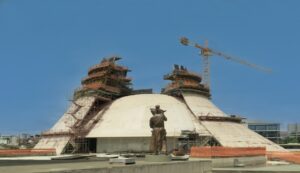 La construcción de la Catedral Cristo Rei de Niemeyer en Belo Horizonte a través del lente de Paul Clemence