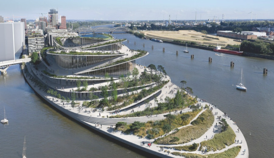 BIG gana el concurso internacional para diseñar la nueva Ópera Estatal de Hamburgo en el paseo marítimo de HafenCity