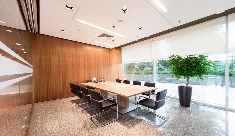modern office lobby hall interior