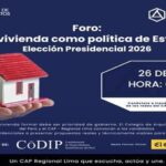Problema de la vivienda se abordará en foro organizado por el colegio de Arquitectos