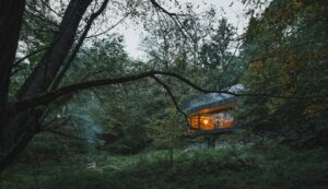 Entre la roca y el río, Cabina