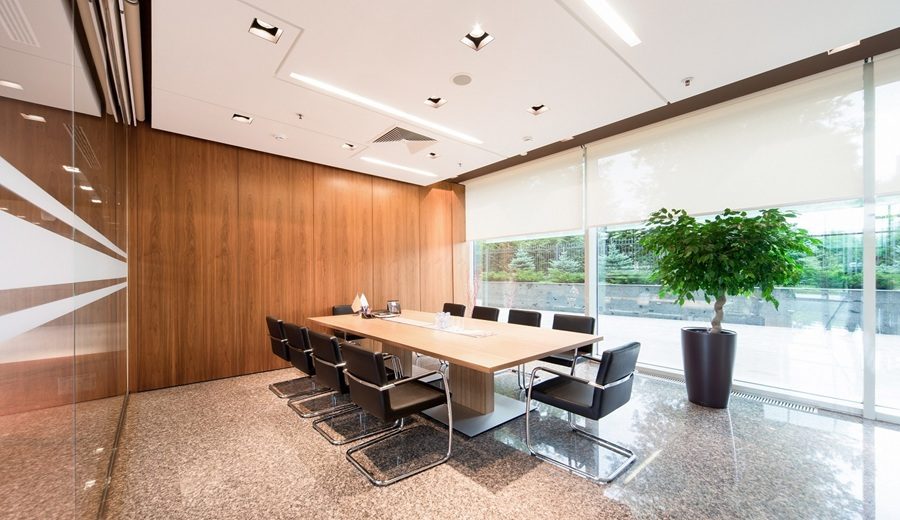 modern office lobby hall interior