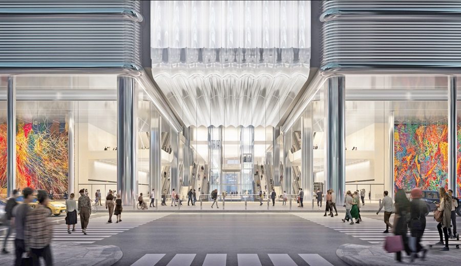 Foster Partners revela diseños actualizados para el terminal de autobuses de la Autoridad Portuaria de Manhattan