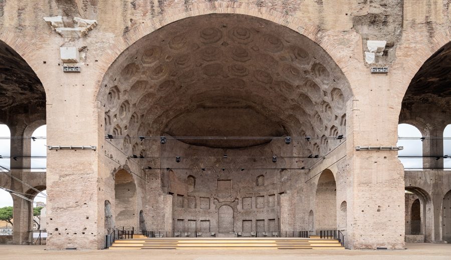 Intervención en la Basílica de Majencio en Roma