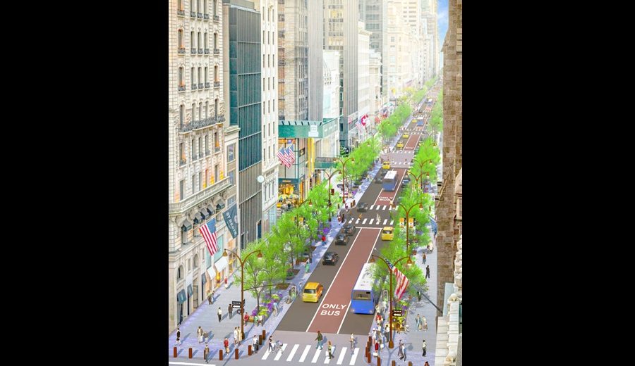 La ciudad de Nueva York presenta planes para transformar la Quinta Avenida en un bulevar para los peatones